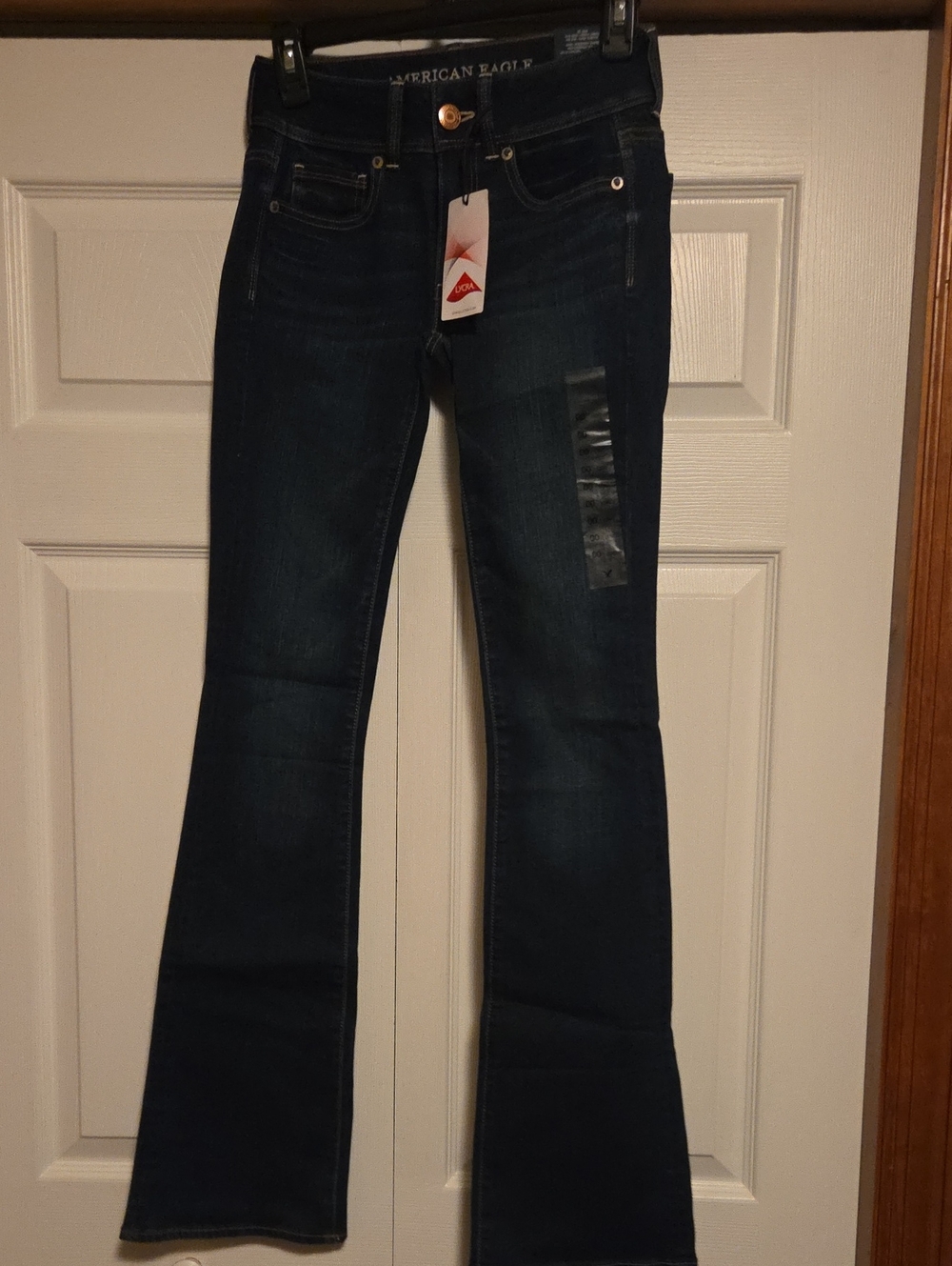 Brand New! American Eagle Outfitters Dark Indigo Wide Leg Jeans